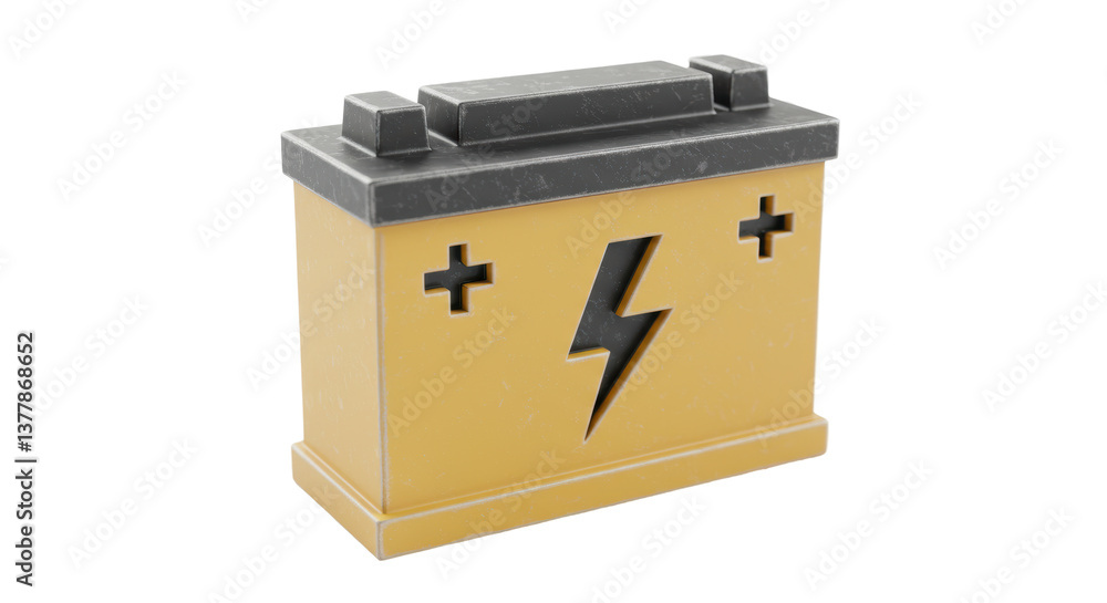 Isolated Car Battery Isolated Car Battery