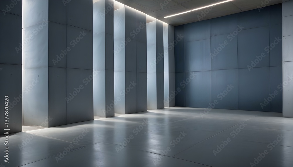 A wide-angle shot of a concrete wall and floor, the wall is made up of several vertical panels, each with a slightly different texture and color A wide-angle shot of a concrete wall and floor, the wall is made up of several vertical panels, each with a slightly different texture and color
