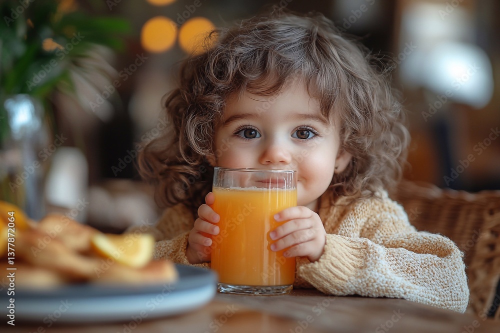 Happy children, with their delicious and beautiful breakfast. Children in a good mood. Happy children, with their delicious and beautiful breakfast. Children in a good mood.