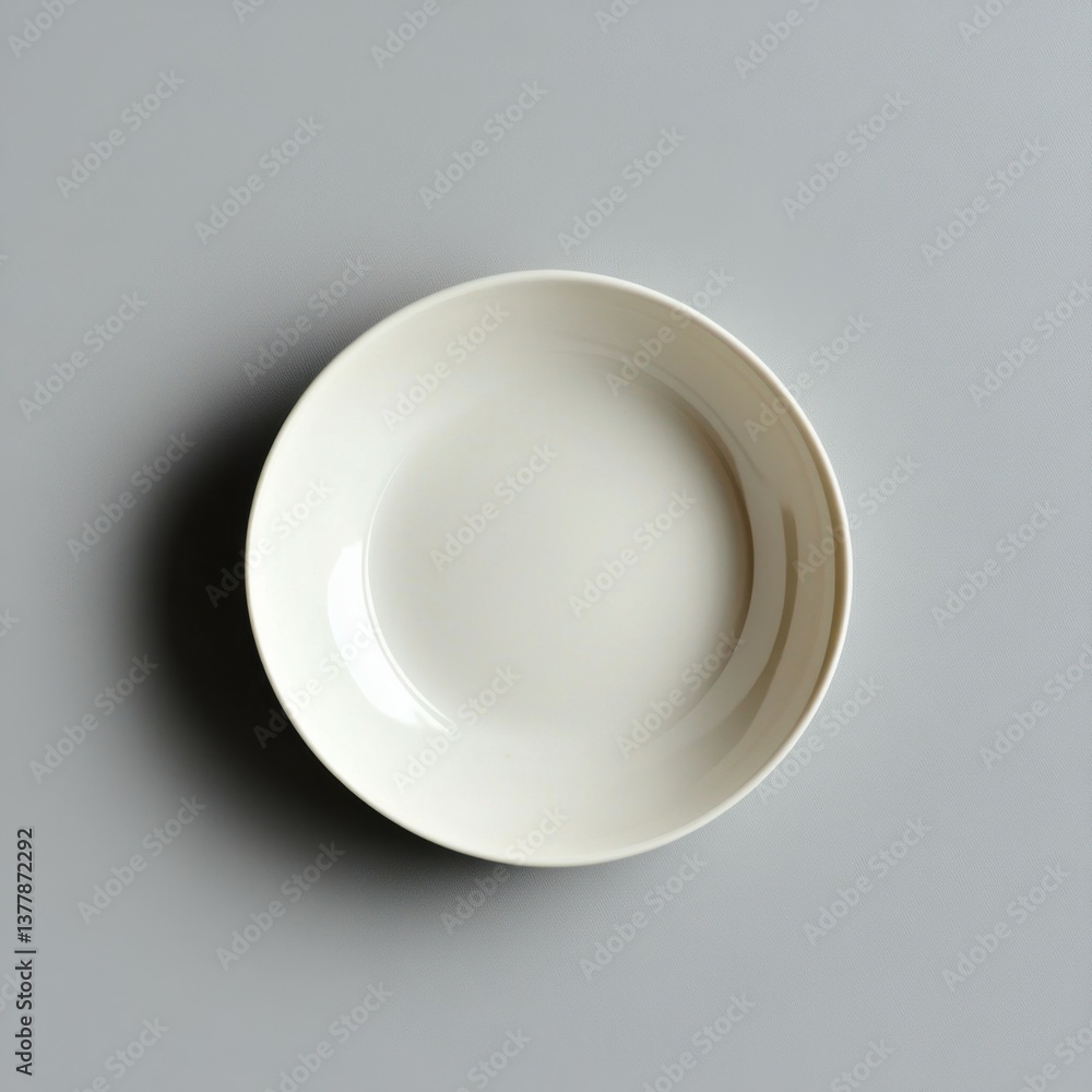 Minimalist Ceramic Bowl: A top-down perspective of a clean, simple, ceramic bowl against a plain background. The image exudes an aura of cleanliness and purity Minimalist Ceramic Bowl: A top-down perspective of a clean, simple, ceramic bowl against a plain background. The image exudes an aura of cleanliness and purity