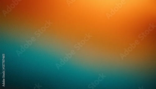 abstract orange and teal gradient background with noise texture