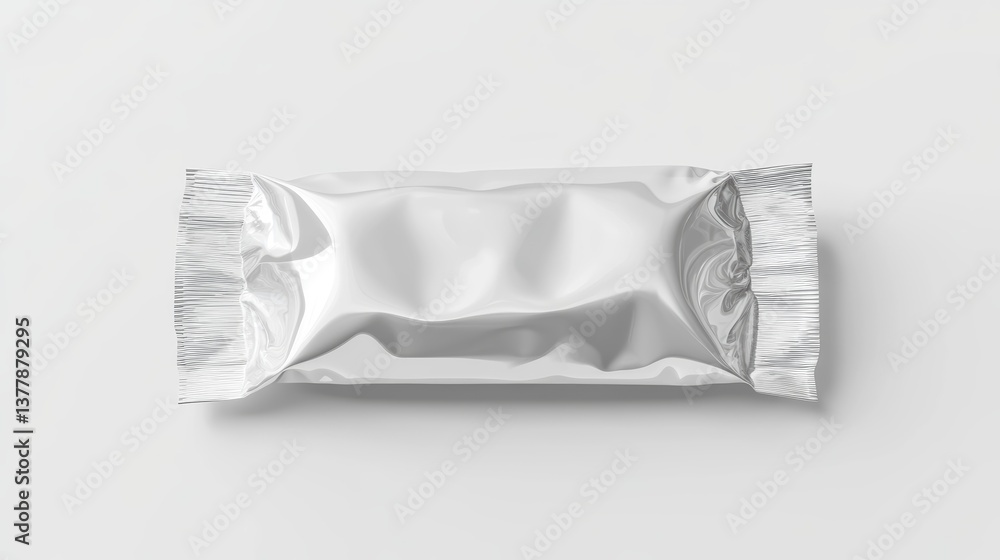 High Quality Glossy White Plastic Candy Sachet with Detailed Crimped Edges Packaging High Quality Glossy White Plastic Candy Sachet with Detailed Crimped Edges Packaging