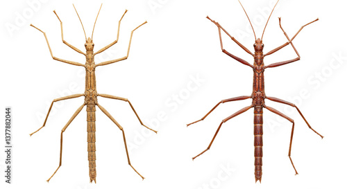 Fotografía Isolated Stick Insects