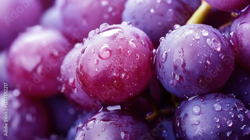 Wallpaper Mural Juicy Red Grapes Close Up Macro Photography Torontodigital.ca