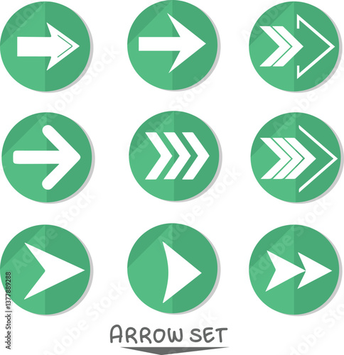 Free Download green arrow icons set
 - GFXLoad