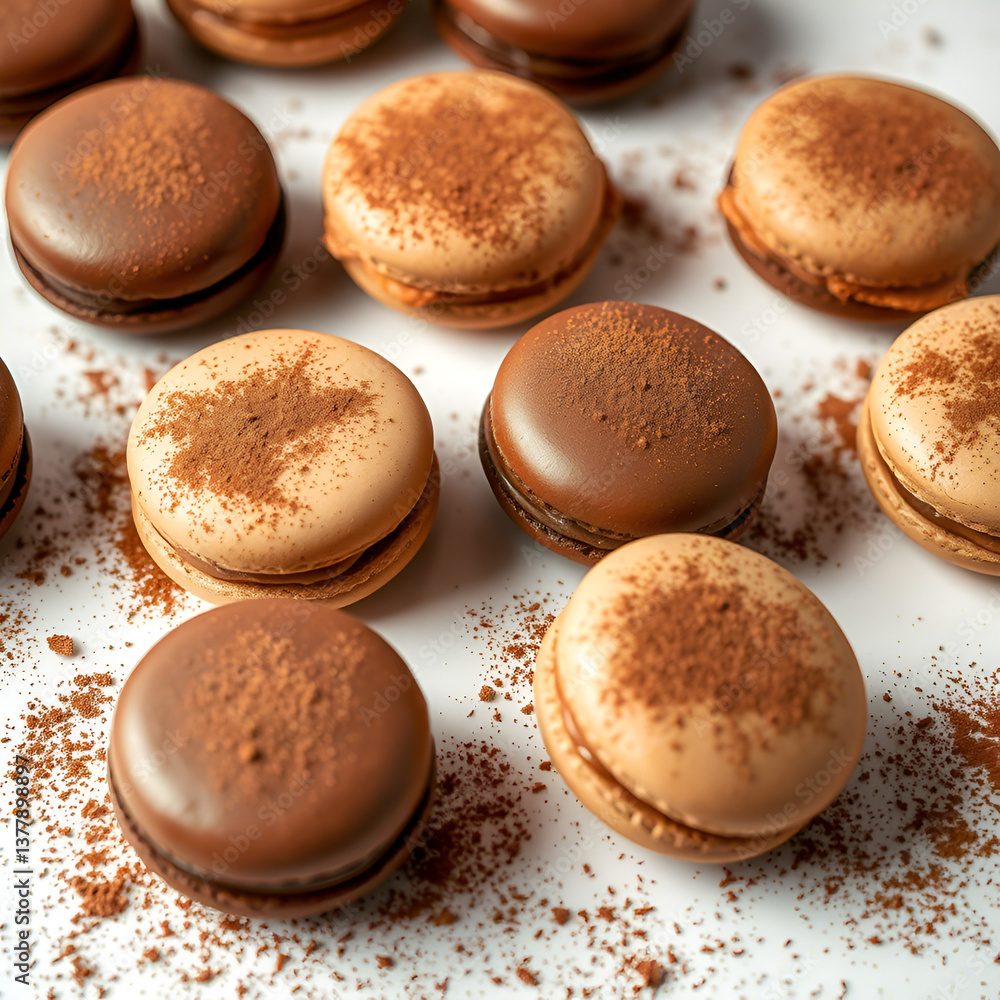 macaroons on a wooden table