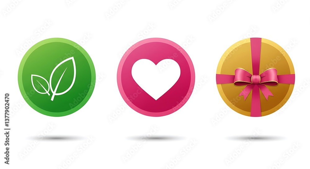 Obraz premium Nature's Embrace, Heart's Delight, Gift's Promise AI Generated