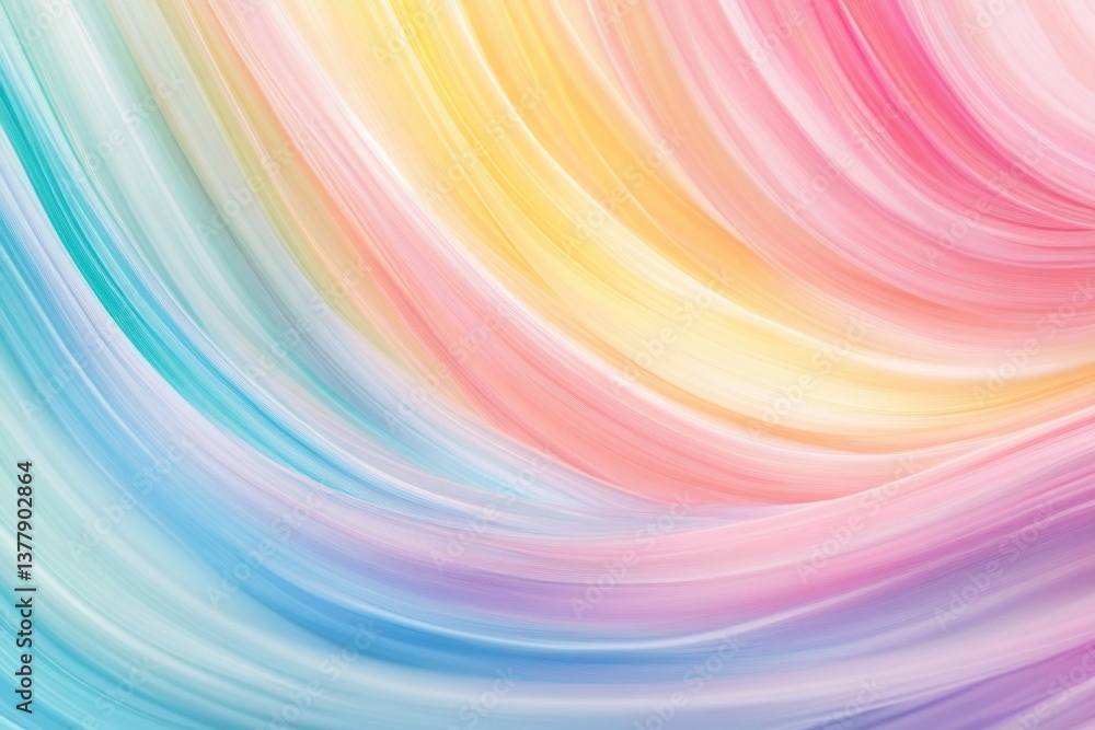 Colorful abstract swirl pattern with pastel tones creating a soft and uplifting ambiance Colorful abstract swirl pattern with pastel tones creating a soft and uplifting ambiance