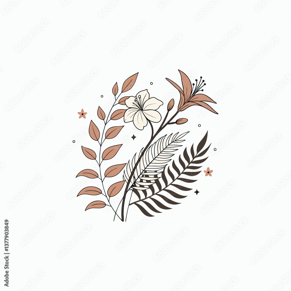 vector illustration of an abstract floral background vector illustration of an abstract floral background