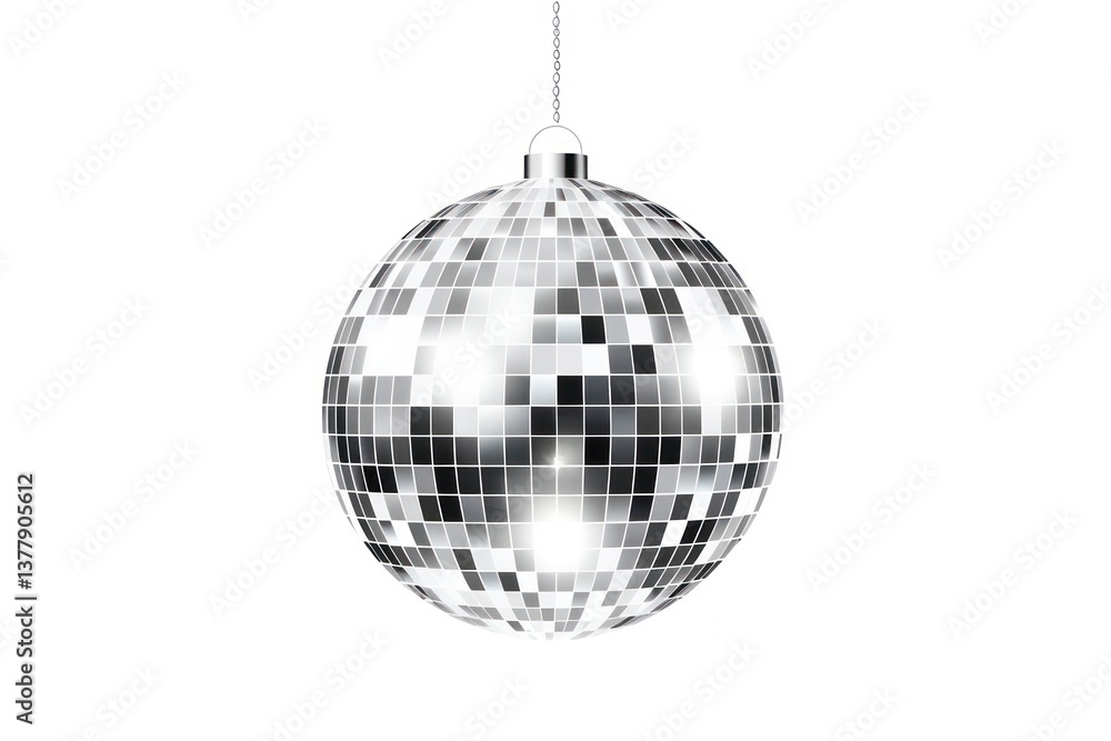 Fototapeta premium Disco ball chandelier hanging sphere.