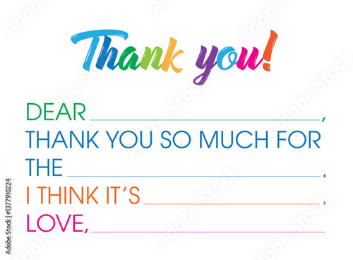 Thank you cards for children. Personalized stationery for preschoolers. Fill out thank you notes, printable stationery instructions for children, Boys.