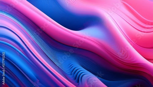 abstract fluid gradient blue and pink background with organic shape wallpaper for banner poster