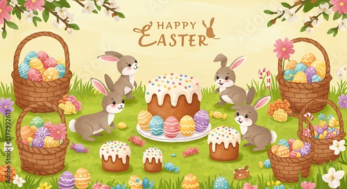 Easter Bunny Brunch AI Generated