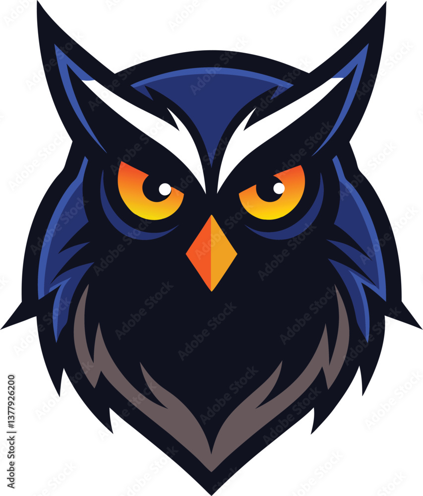 owl on white background owl on white background