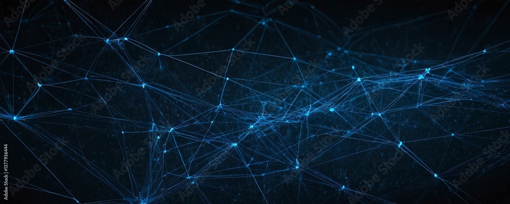 Network Connections: An artistic representation of interconnected digital network nodes, showcasing the complex structure of modern technology with lines and dots. Network Connections: An artistic representation of interconnected digital network nodes, showcasing the complex structure of modern technology with lines and dots.