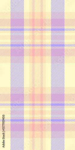 Pastel plaid pattern in soft yellow, lavender, and pink hues.  Perfect for textile design, website backgrounds, or scrapbooking projects.