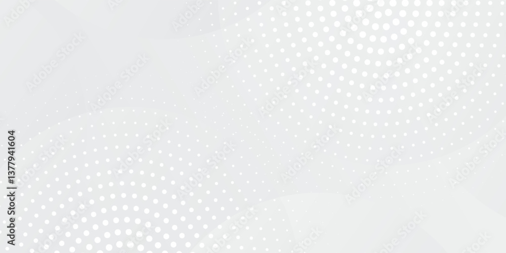Abstract background with circles and halftone dots pattern. Grey and white backdrop. vector Abstract background with circles and halftone dots pattern. Grey and white backdrop. vector