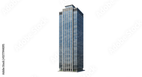 Isolated Tall Office Tower Building