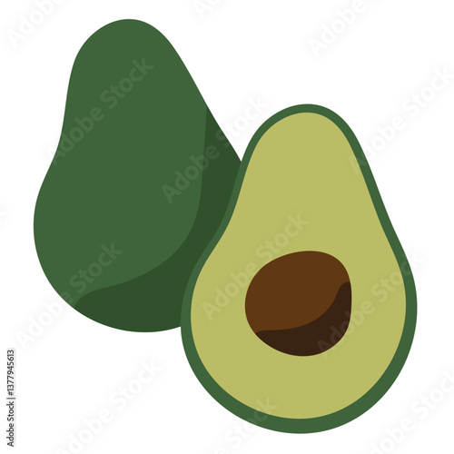 illustration of avocado