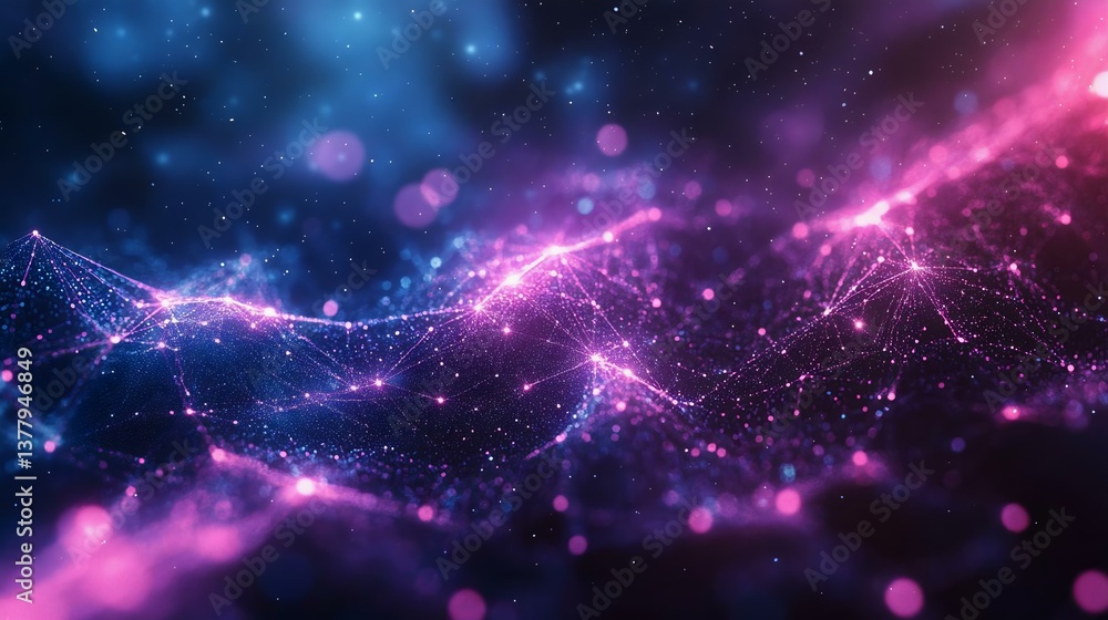 A vibrant cosmic background featuring sparkling stars and swirling colors in shades of blue and pink, perfect for sci-fi and tech themes. A vibrant cosmic background featuring sparkling stars and swirling colors in shades of blue and pink, perfect for sci-fi and tech themes.