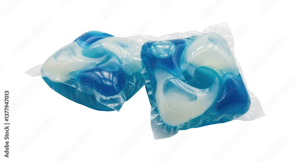Isolated Laundry Detergent Pods Isolated Laundry Detergent Pods
