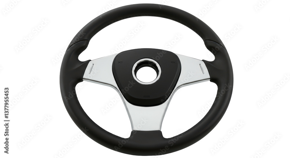 Isolated Car Steering Wheel - Automotive Control Isolated Car Steering Wheel - Automotive Control
