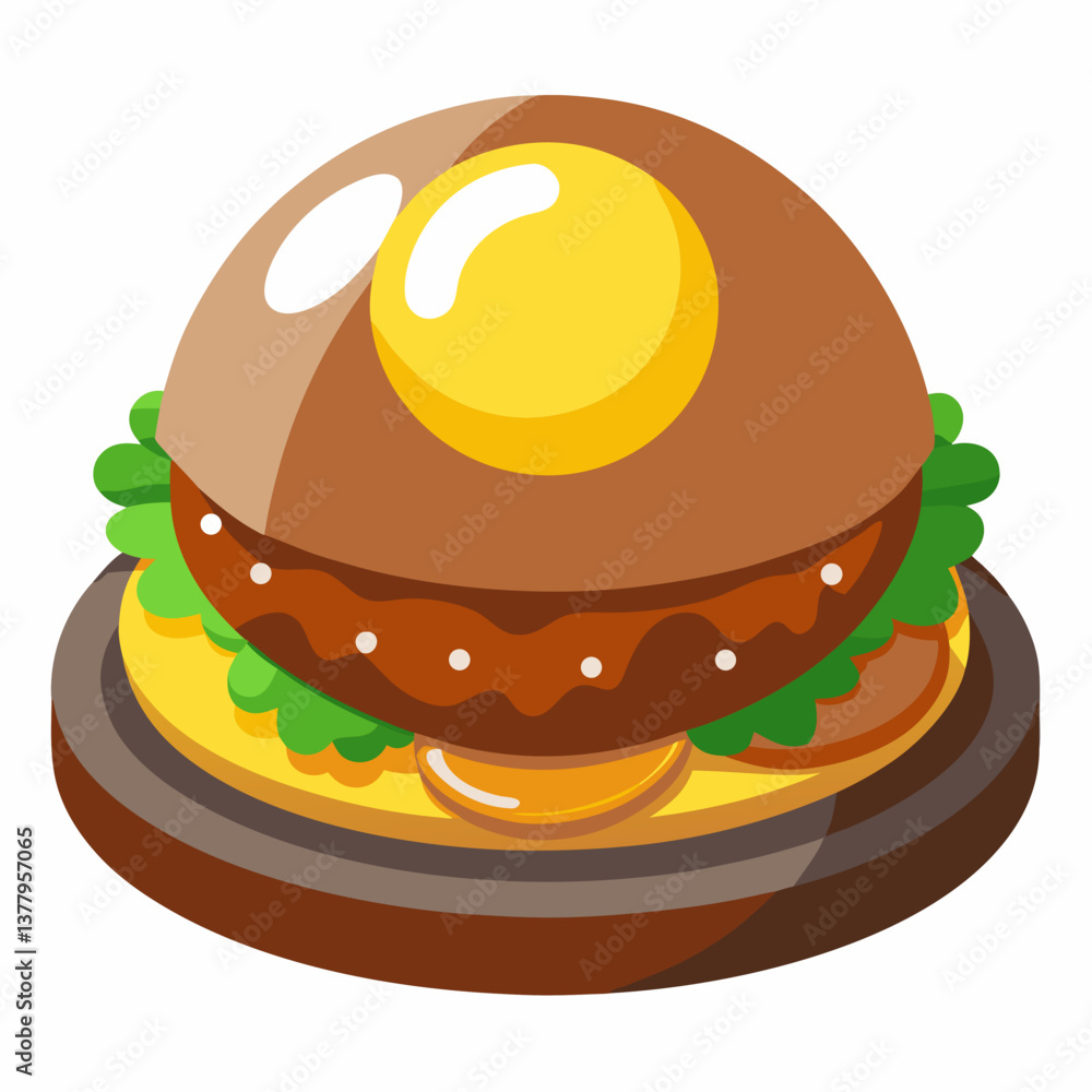 hawaiian loco moco with gravy covered burger patty hawaiian loco moco with gravy covered burger patty