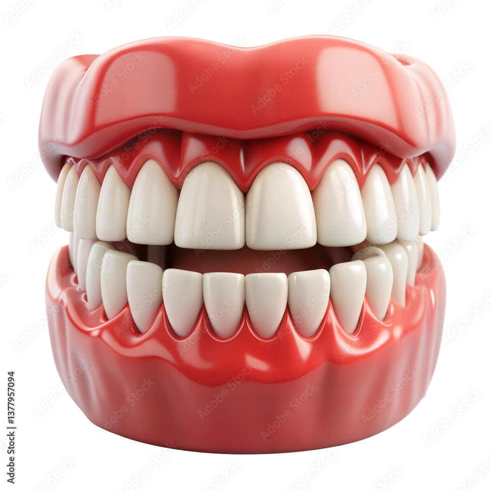 Obraz premium Teeth isolated on transparent background. Png