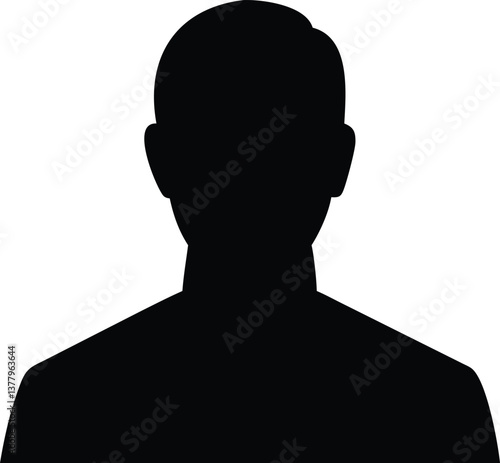 vector silhouette of a man