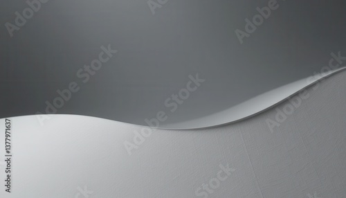 Abstract Grey and White Wave Background Texture Modern Minimalist Design Element