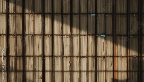 Wallpaper Mural Sunlight Illuminates Rows of Aged Documents in an Archive Storage System A Textured Background Image Torontodigital.ca