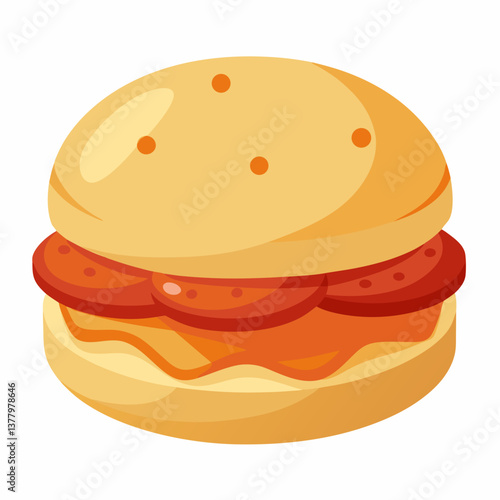 fluffy buttermilk biscuit sandwich with sausage