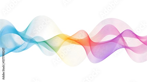 Rainbow Wave Abstract Background. (32)