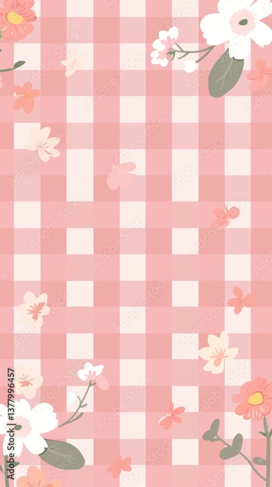 Border frame tablecloth chess linen. Border frame tablecloth chess linen.