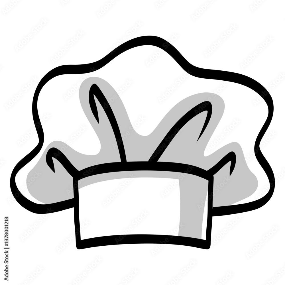 Chef Hat Cartoon Vector Illustration Drawing Art Chef Hat Cartoon Vector Illustration Drawing Art