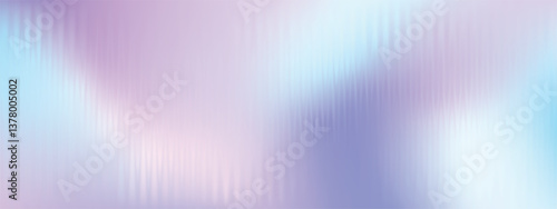 Reeded, corrugated pastel purple colored glass vector texture. Ribbed plastic gradient background