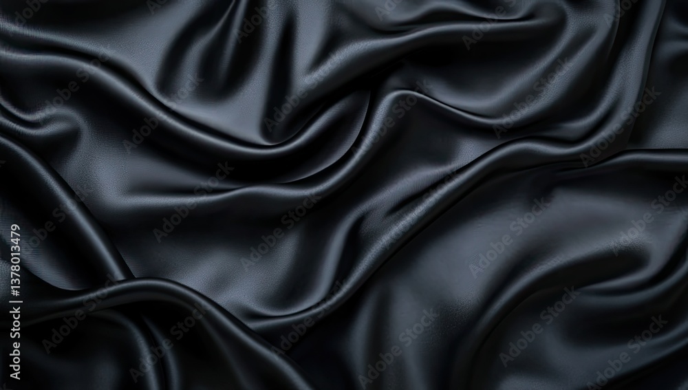 Dark drapes of luxurious satin Dark drapes of luxurious satin