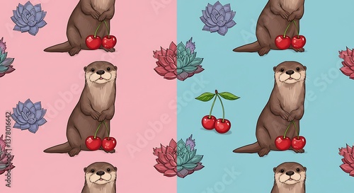 Otterlicious Cherry Dreams AI Generated