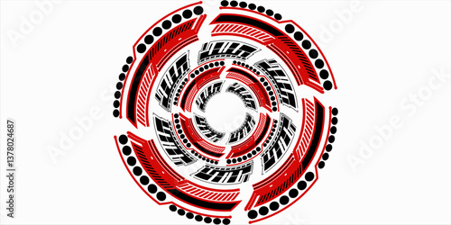 Spiral sound wave rhythm line dynamic abstract vector background