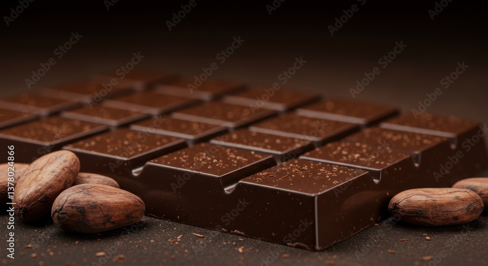 chocolate with cocoa beans chocolate with cocoa beans