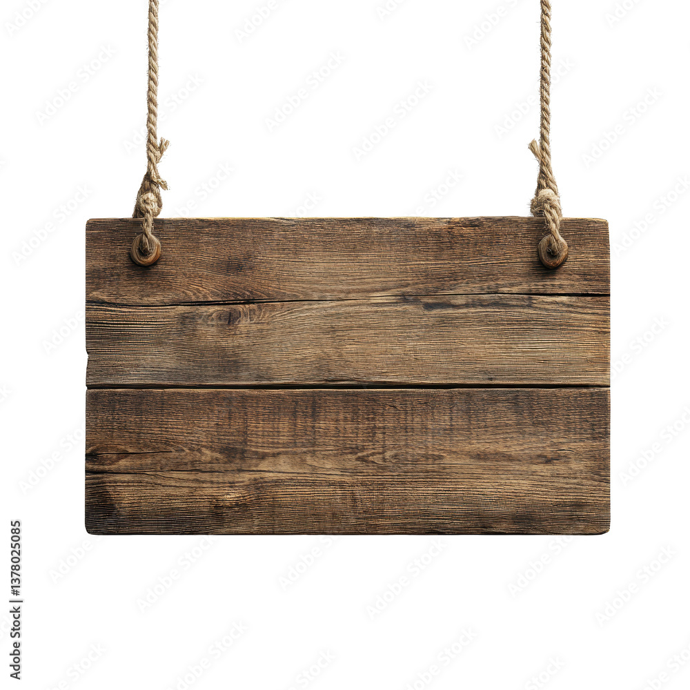 Rustic wooden signboard hanging with rope against transparent background for various decorative uses, Hanging Wooden Signboard On Transparen tBackground, white background Rustic wooden signboard hanging with rope against transparent background for various decorative uses, Hanging Wooden Signboard On Transparen tBackground, white background
