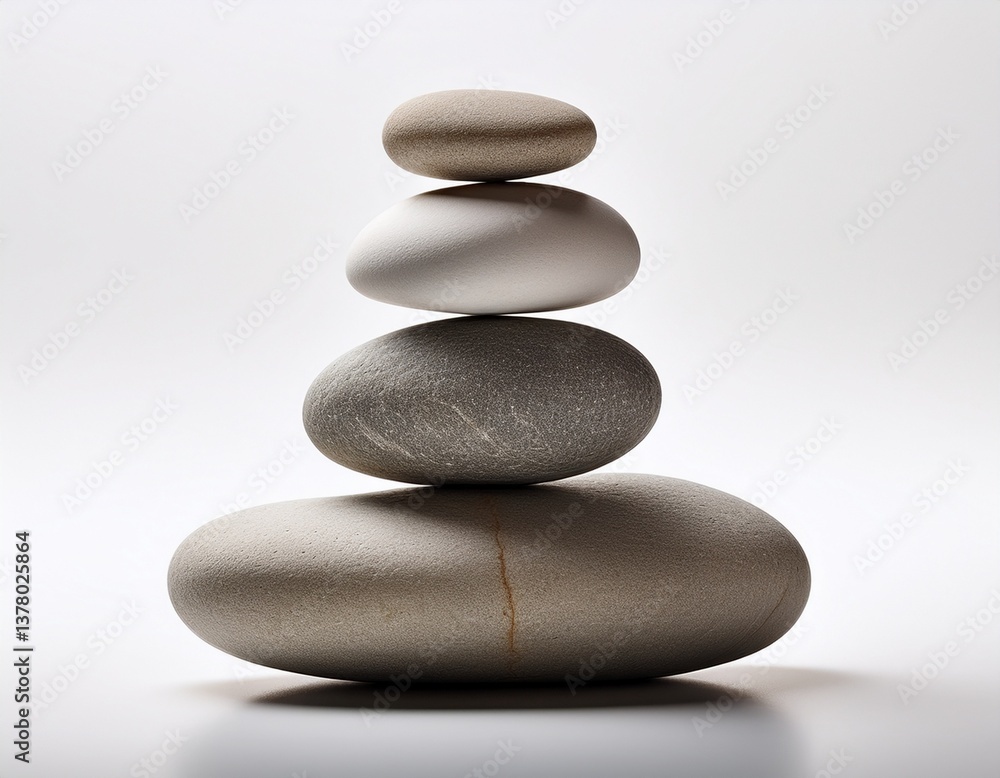 stacked stones representing balance isolated on white background stacked stones representing balance isolated on white background