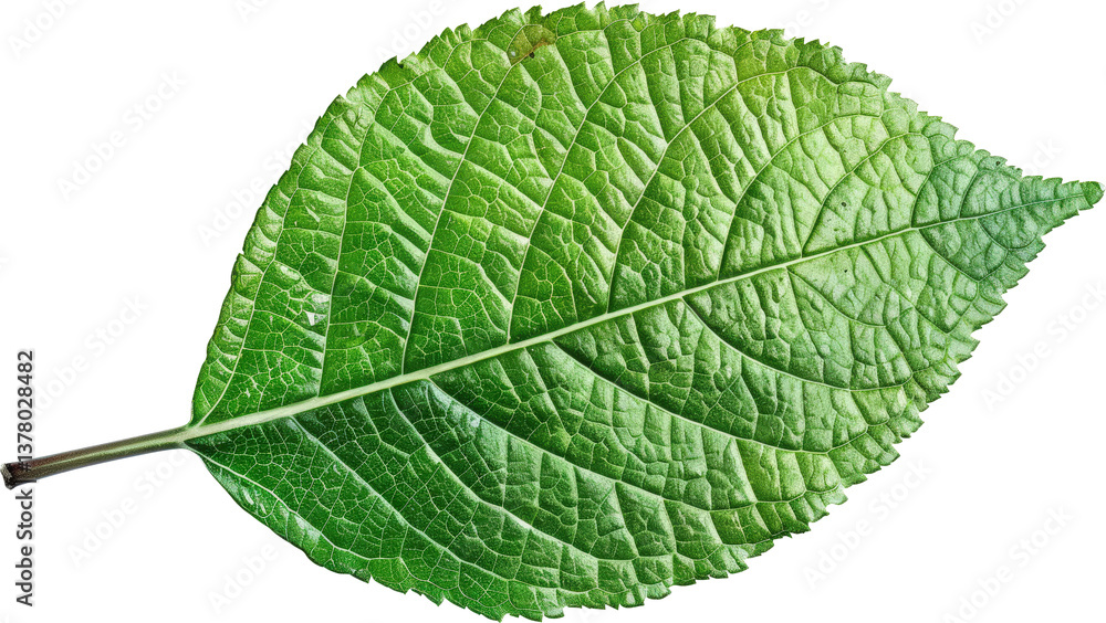 Close-up of a vibrant green leaf Close-up of a vibrant green leaf