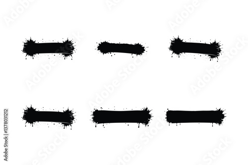 Graffiti-style letter I and dash vector graphics