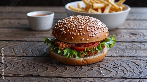 The Delicious Fried Chicken Burger