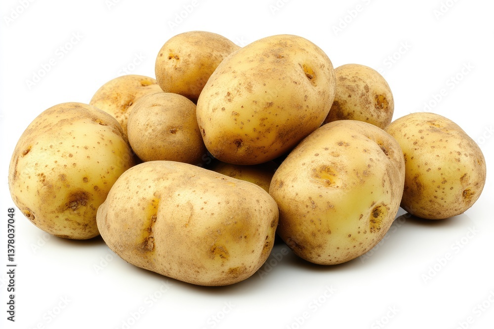 Pile of fresh potatoes Pile of fresh potatoes