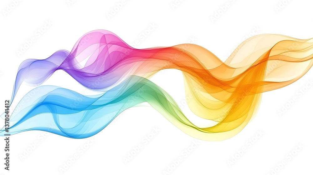 Fototapeta premium Colorful Abstract Wave Flow. (23)