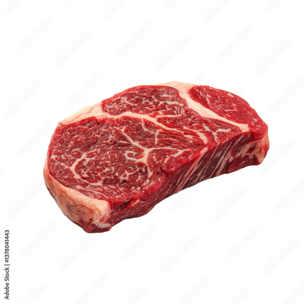 Raw beef steak cut isolated on transparent background Raw beef steak cut isolated on transparent background