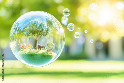 Sustainable Green Environment Action Promoting Global Awareness Through Nature in a Vibrant World Bubble - A Conceptual Perspective