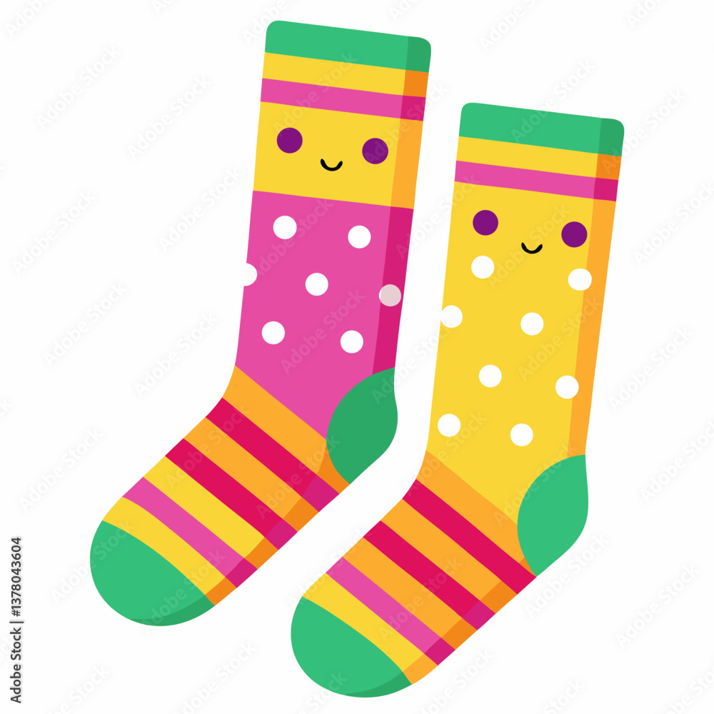 colorful knee high socks with cute patterns colorful knee high socks with cute patterns